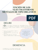 Prevención de Los Principales Trastornos Mentales de Tipo Orgánico