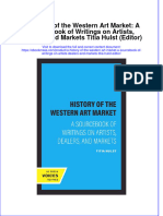 A History Of The Western Art Market A Sourcof Writings On Artists Dealers And Markets Titia Hulst Editor full chapter
