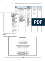 6° Grado - Educación Religiosa - Día 25 de Marzo