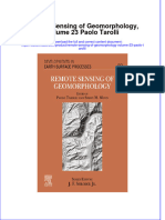 Remote Sensing of Geomorphology Volume 23 Paolo Tarolli Full Download Chapter