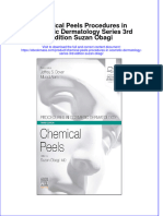 Chemical Peels Procedures In Cosmetic Dermatology Series 3Rd Edition Suzan Obagi full chapter