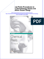 Chemical Peels Procedures in Cosmetic Dermatology Series 3Rd Edition Suzan Obagi Full Chapter