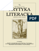 Krytyka Literacka Wiosna-Lato 2020