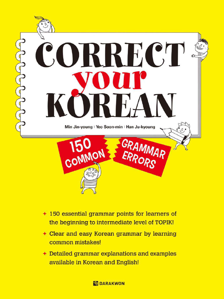 Minsoon Yeo Correct Your Korean 150 Common Grammar Errors-Đã Nén | PDF