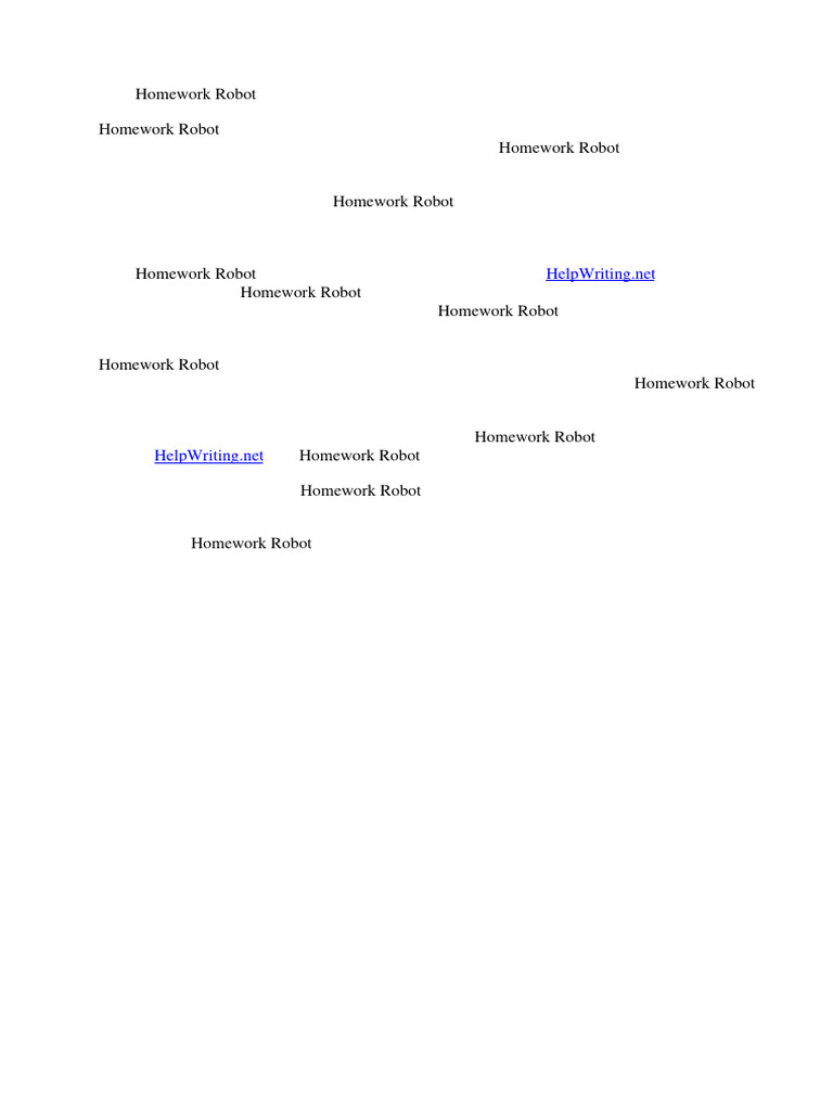 Homework Robot - Get Your Homework Done Effortlessly! | PDF | Homework