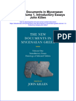 The New Documents In Mycenaean Greek Volume 1 Introductory Essays John Killen  ebook full chapter