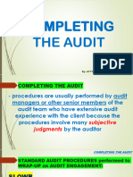 08 - Completing The Audit