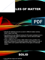PARTICLES OF MATTER