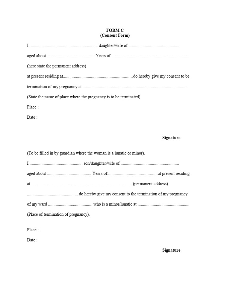 Form C Download Pdf