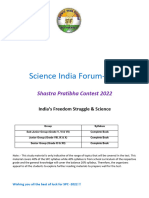 SIF SPC 2022 Indias Freedom Struggle and Science New