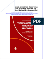 The New Oxford Annotated Apocrypha New Revised Standard Version 5Th Edition Edition Michael D Coogan Ed Ebook Full Chapter