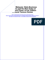 China In Malaysia State Business Relations And The New Order Of Investment Flows 1St Ed Edition Edmund Terence Gomez full chapter