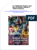Foundations of Materials Science and Engineering 7Th Edition William F Smith Professor Full Chapter