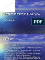 Database Mirroring Overview