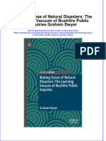 Making Sense of Natural Disasters The Learning Vacuum of Bushfire Public Inquiries Graham Dwyer Download PDF Chapter