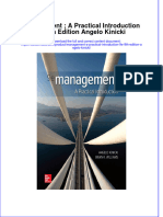 Management A Practical Introduction 9E 9Th Edition Angelo Kinicki Download PDF Chapter