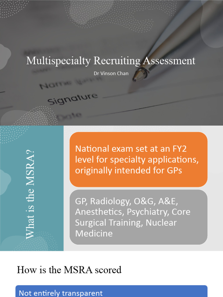 Samson MSRA Preparation Guide | PDF | Medical Specialties | Clinical ...