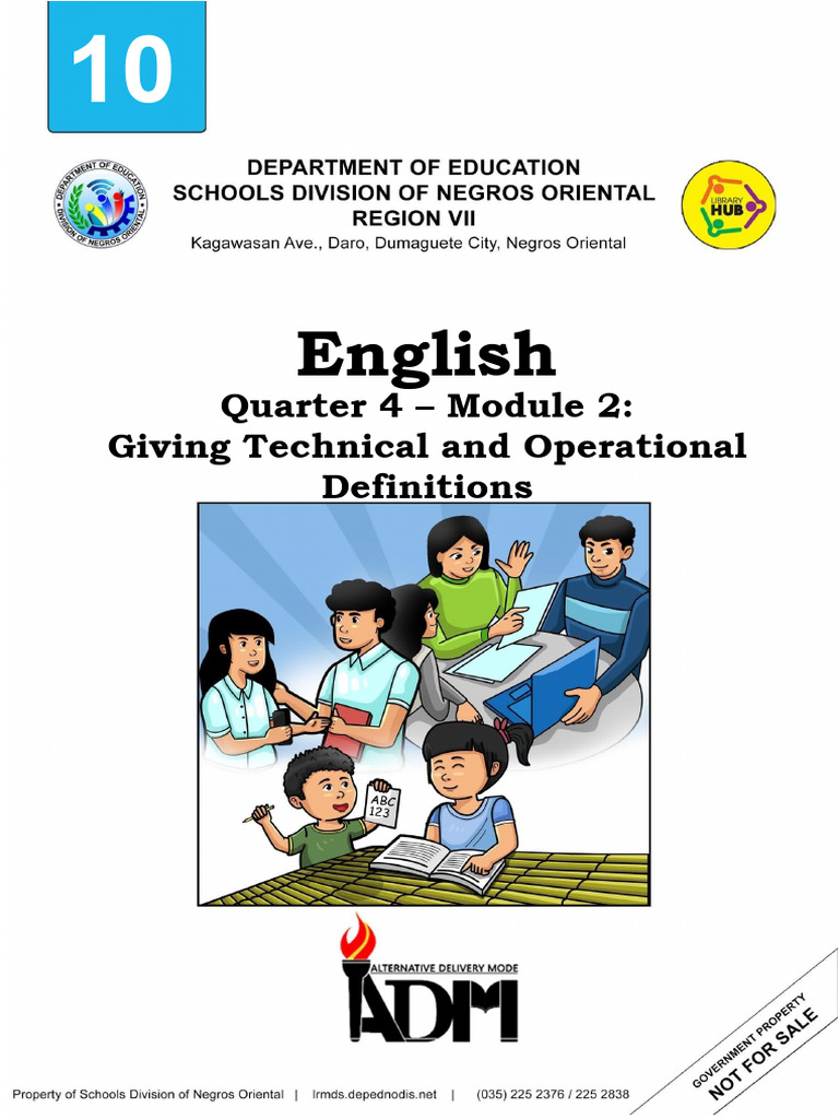 English 10 q4 slm week 2 technical and operational definitions pdf
