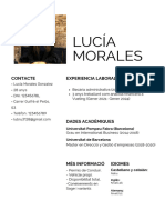 Curriculim Vitae - Lucía Morales