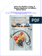 A Prescription For Healthy Living A Guide To Lifestyle Medicine 1St Edition Emma Short full chapter