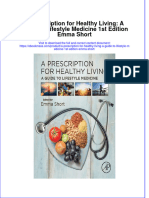 A Prescription For Healthy Living A Guide To Lifestyle Medicine 1St Edition Emma Short Full Chapter