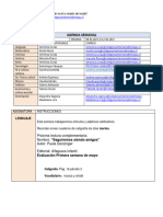 AGENDA SEMANAL Terceros Basicos 08 Al 12 Abril