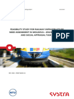 Feasibility Study For Railway Infrastructure Need Assessment in Moldova - Environmental and Social Appraisal Task 4