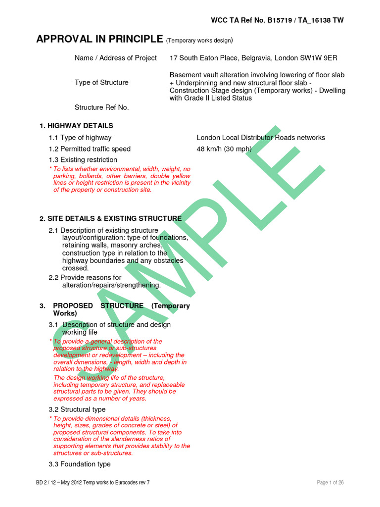 Temporary Works Design Approval Guide | PDF | Building Engineering ...