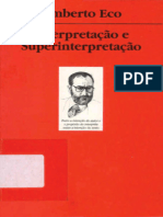 Umberto Eco - Interpretação e Superinterpretação