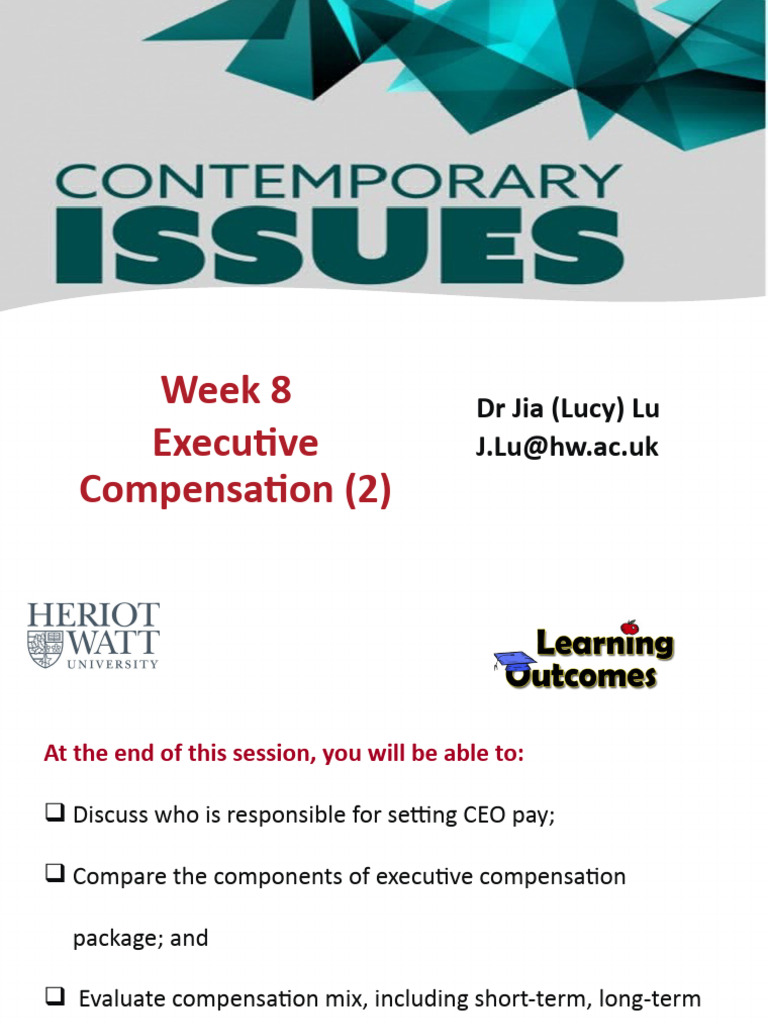 CEO Compensation Structure Guide | PDF | Share Repurchase | Stocks