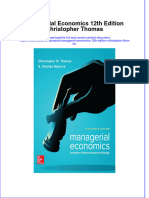 Managerial Economics 12Th Edition Christopher Thomas Download PDF Chapter