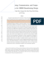 Integrated Sensing, Communication, and Compu-Tation Over-the-Air: MIMO Beamforming Design