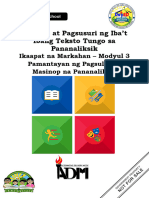 Mod3 - Pamantayan Sa Pagsulat NG Masinop Na Pananaliksik 1