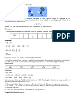 Mean of A Discrete Random Variable