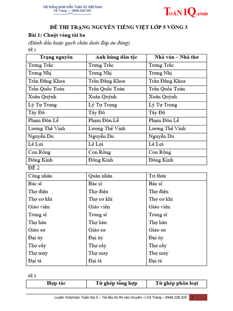 tntv5 - Vong 3 111120228 | PDF