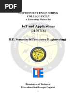 IOT and Applications - Lab Manual