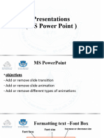 MS Power Point - Lesson 2