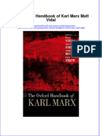 The Oxford Handbook of Karl Marx Matt Vidal Ebook Full Chapter