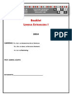 Booklet - Lengua Extranjera 1 - 2024