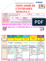 Planificador de Actividades Semana 9