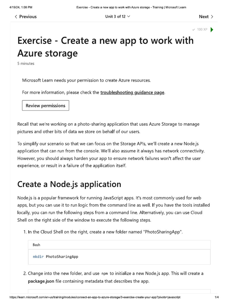Create Javascript App | PDF