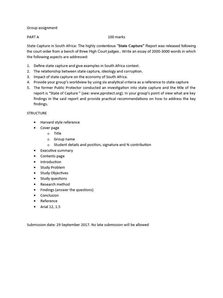Analyzing State Capture in South Africa | PDF
