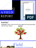 Writing A Field Report