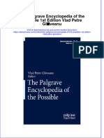 The Palgrave Encyclopedia of The Possible 1St Edition Vlad Petre Glaveanu Ebook Full Chapter