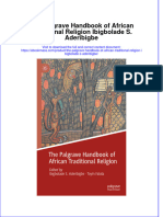 The Palgrave Handbook Of African Traditional Religion Ibigbolade S Aderibigbe  ebook full chapter