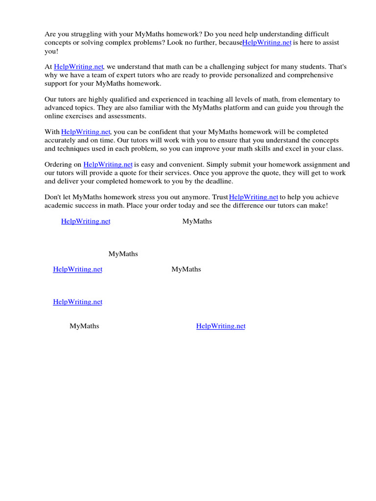 Mymaths Homework | PDF | Homework | Teachers