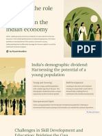 Exploring The Role of Human Resources in The Indian Economy