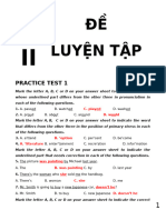 Ôn thi vào 10 Anh 2023 2024 mới nhất PHẦN 2. ĐỀ LUYỆN TẬP.đá