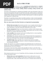 Data Structure Note - 2