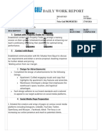 Daily Work Report Format